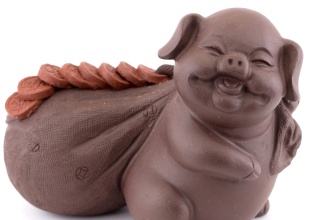Чайная игрушка «Поросёнок с денежным мешком». Цена: 2 340 ₽ руб.