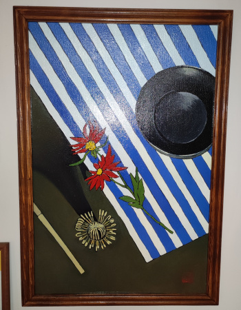 Картина «Встреча с красным цветком», масляные краски, холст 40х60. Николай Леушин. Цена: 5&nbsp;000 ₽ руб.