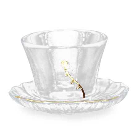 Пиала с подставкой "Ледяное озеро" 50мл  | 茶杯. Цена: 1 590 ₽ руб.
