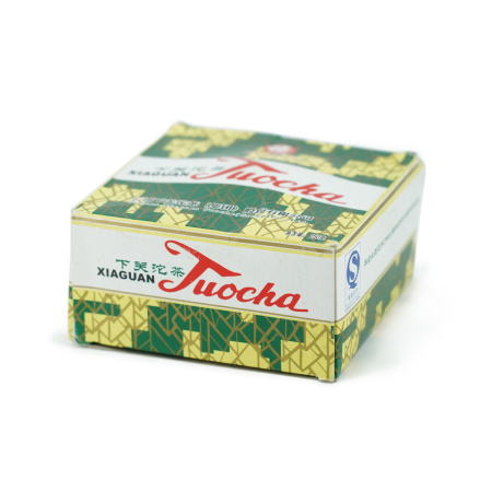 Прессованный шу пуэр - Шу пуэр 2010 г. "Гнездо Ся гуань" марки "Сосна и журавль" завода "Сягуань" гнездо 250 г, 