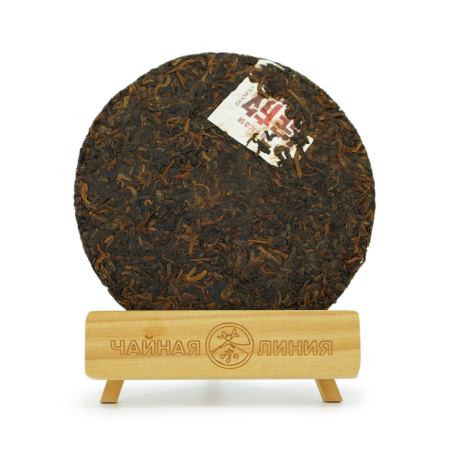 Прессованный шу пуэр - Шу пуэр 2013 г. "Цветение" завода "Чжоуши" 360 г, 