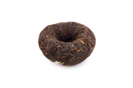 Прессованный шу пуэр - Шу пуэр 2018 г. «Люкс» марки «Сосна и журавль» завода «Сягуань» гнездо 100 г, 