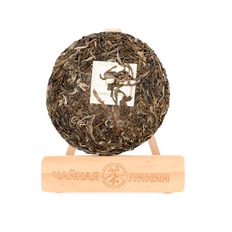 Прессованный шэн пуэр - Шэн пуэр со старых деревьев горы "Хуачжу лянцзы" марки "Чайная Линия" 200 г  Весна 2019, 