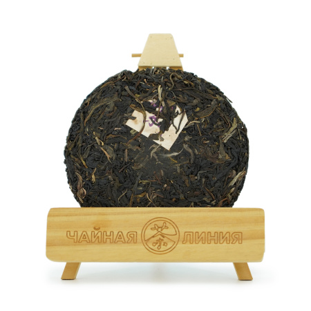 Прессованный шэн пуэр - Пурпурный шэн пуэр 2019 г. "Пурпурные почки" завода "Чжоуши" 200 г, 