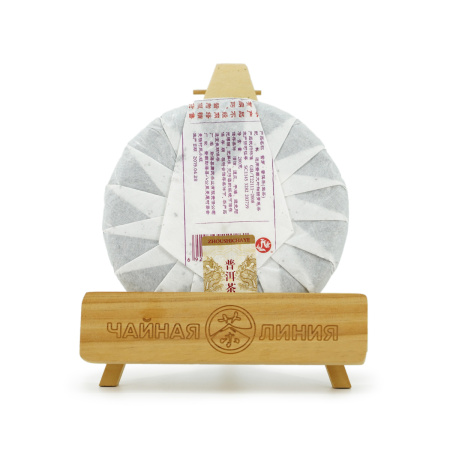 Прессованный шэн пуэр - Пурпурный шэн пуэр 2019 г. "Пурпурные почки" завода "Чжоуши" 200 г, 