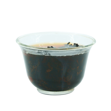 Прессованный шу пуэр - Шу пуэр 2015 г. "Зрелый пуэр из деревни Ма Хэй" завода "Чашуван" 357 г, 