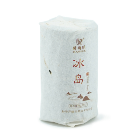 Прессованный шэн пуэр - Шэн пуэр 2021 г. "Деревья Биндао" завода "Кайшуньхао" набор 56 г (7 мини бинов), 