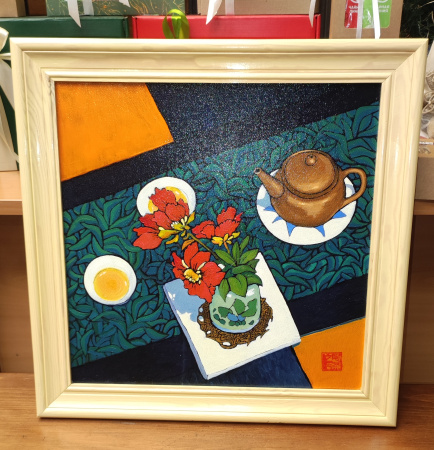 Картина «Время между лепестками», масляные краски, холст 40х40. Николай Леушин. Цена: 5&nbsp;000 ₽ руб.