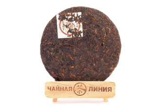 Прессованный шу пуэр - Шу пуэр 2019 г. «3 звезды» завода «Чашуван» 357 г, 
