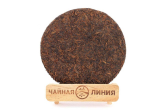 Прессованный шу пуэр - Шу пуэр 2019 г. «Божественная мелодия Баньчжан» завода «Чашуван» 357 г, 